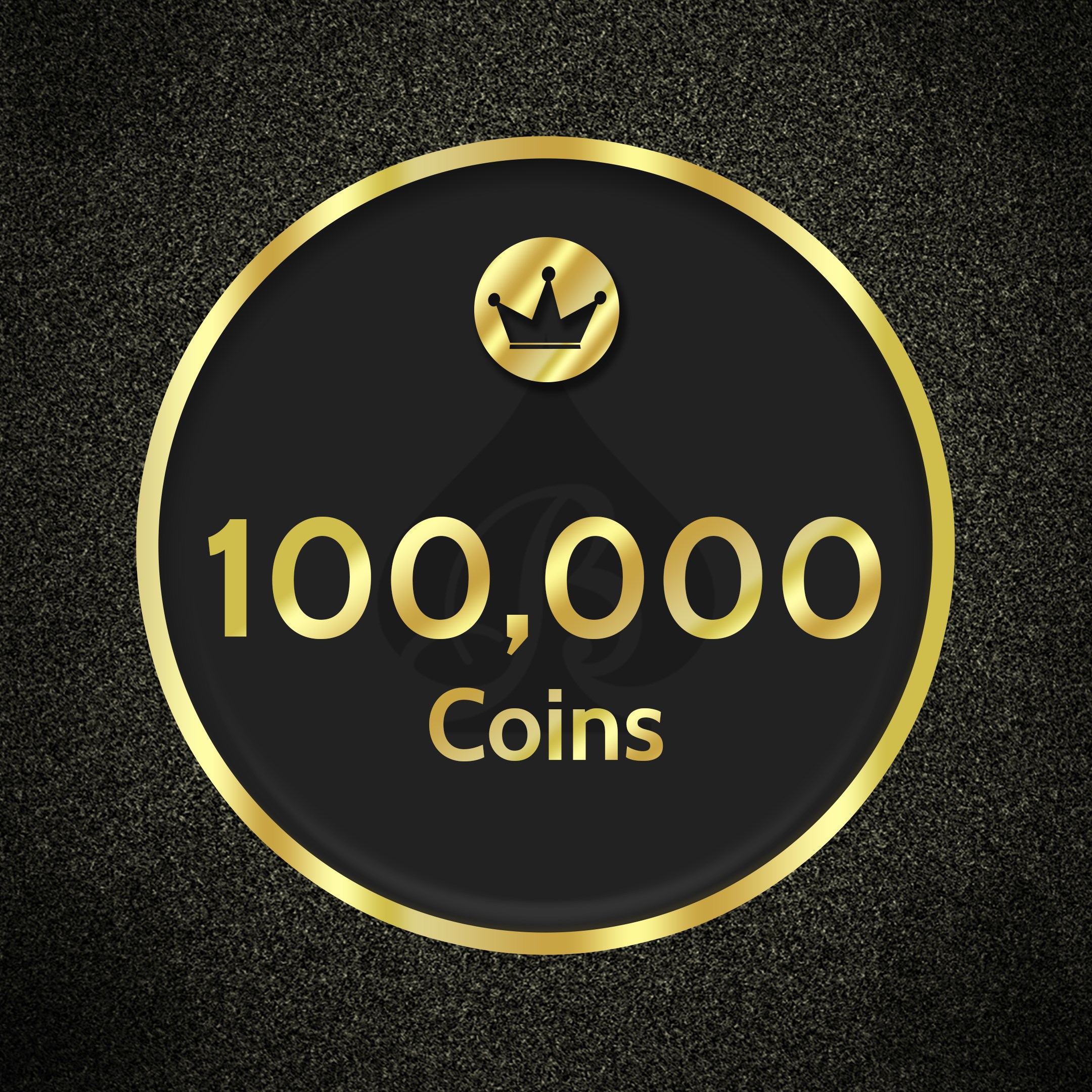 100,000 Black Spades Coins
