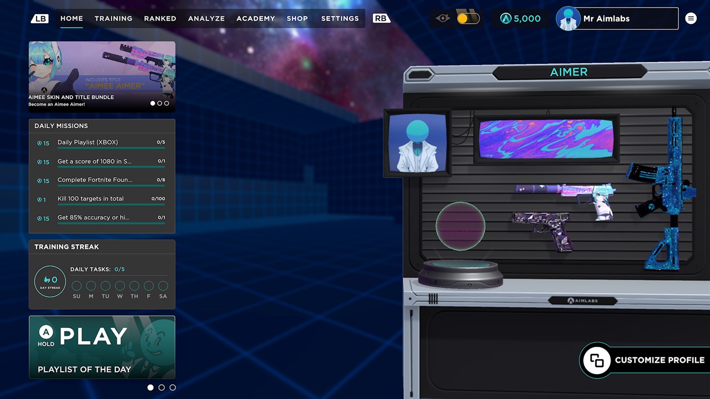 #7. Aimlabs Elite Edition (Xbox) 来自: State Space Labs