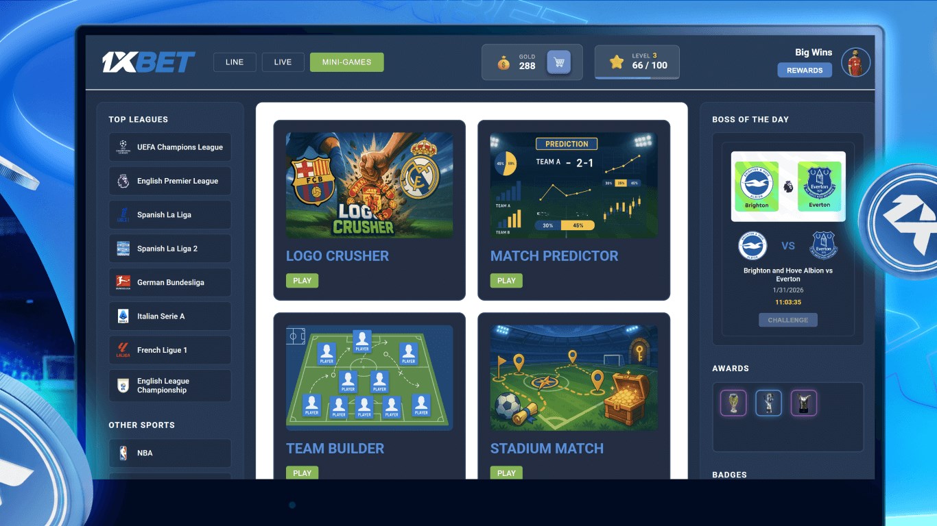 1xbet PC screenshot