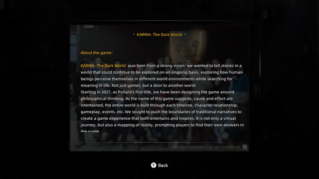 KARMA: The Dark World - Artbook screenshot 4