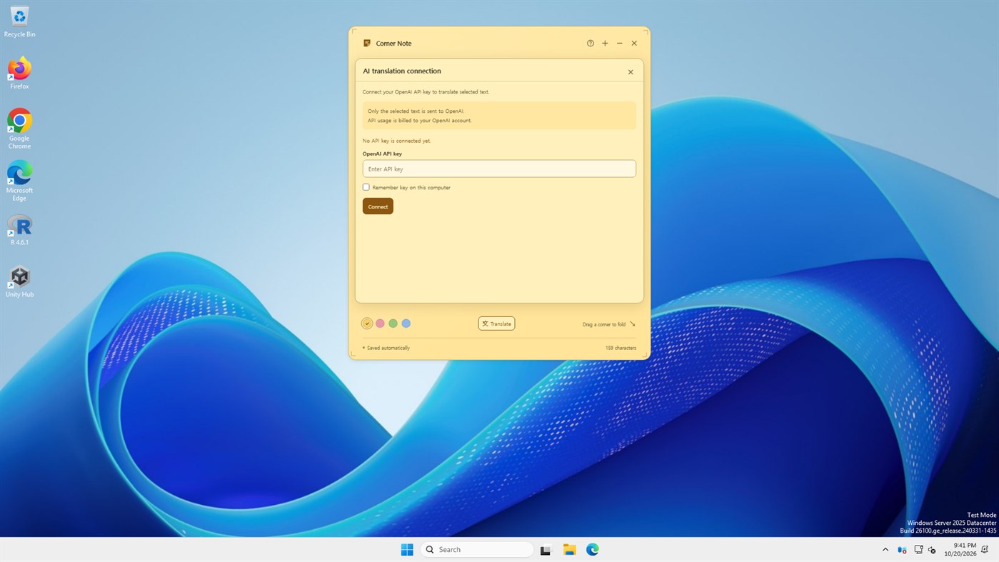 #4. CornerNote (Windows) بواسطة: Dowon Park