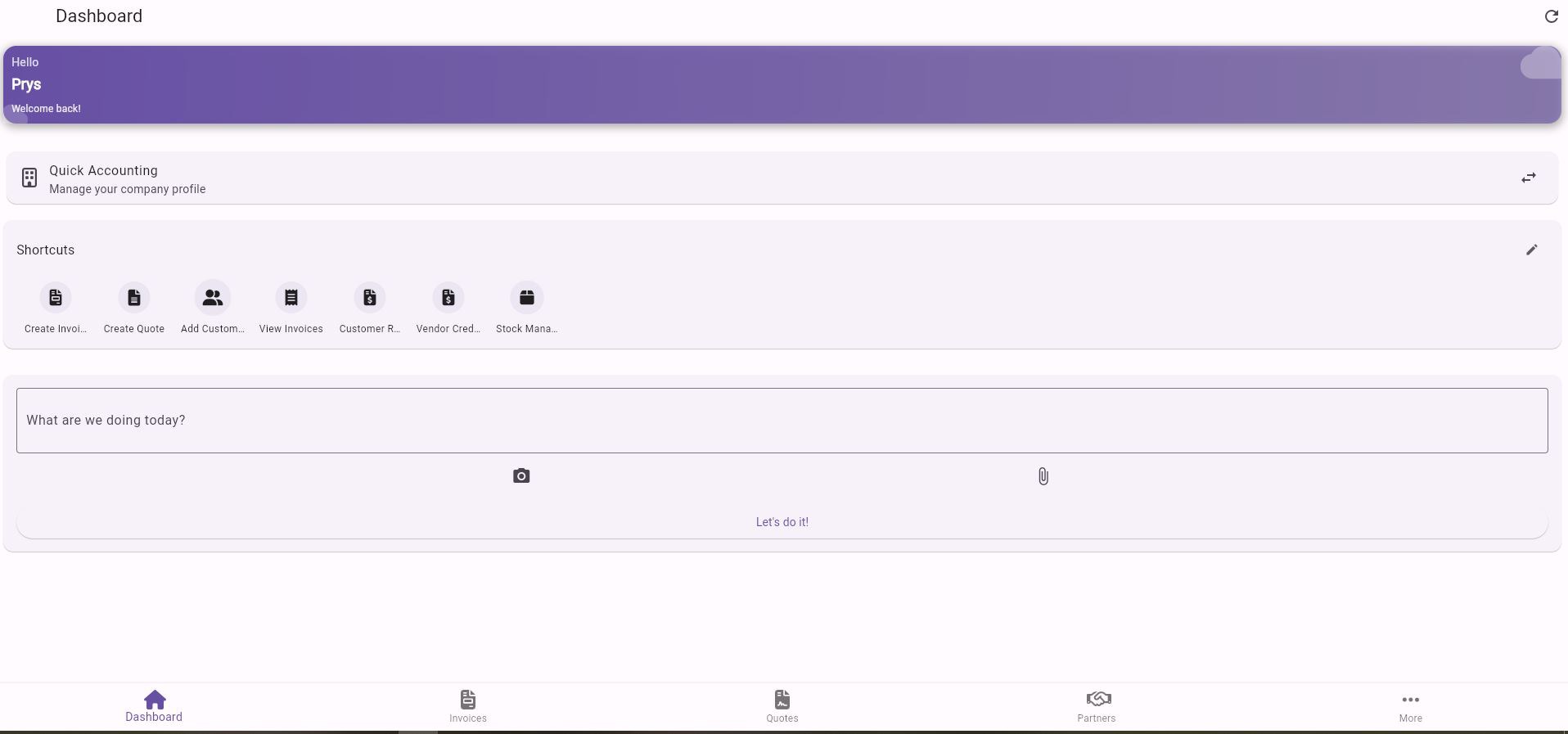 Quick Accounting & Invoicing screenshot