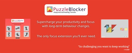 PuzzleBlocker: Stop wasting time with puzzles marquee promo image