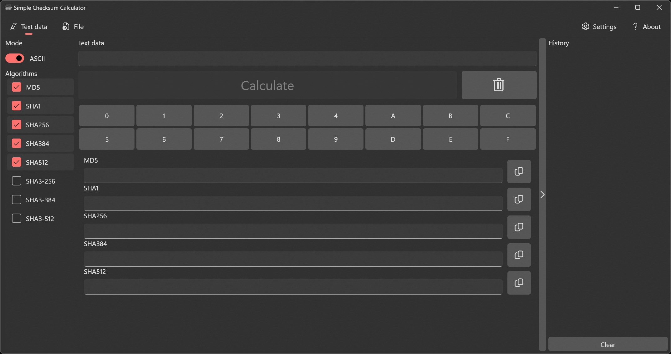 Simple Checksum Calculator screenshot