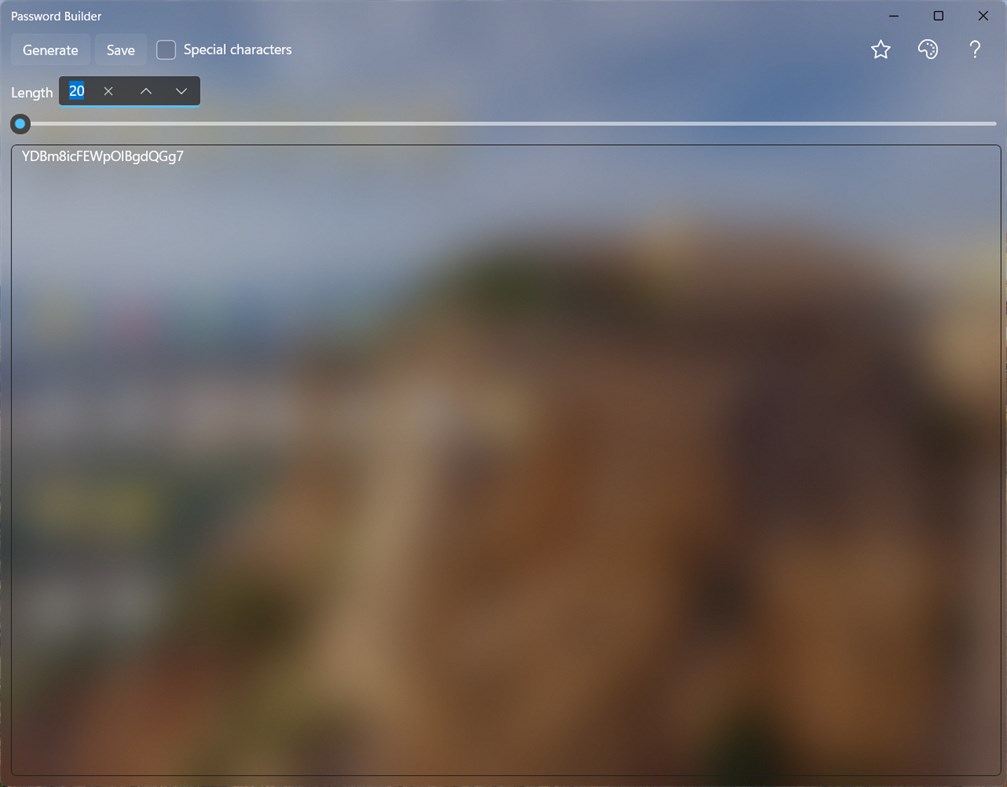 #6. Password Builder (Windows) Με: Alexander Komarov