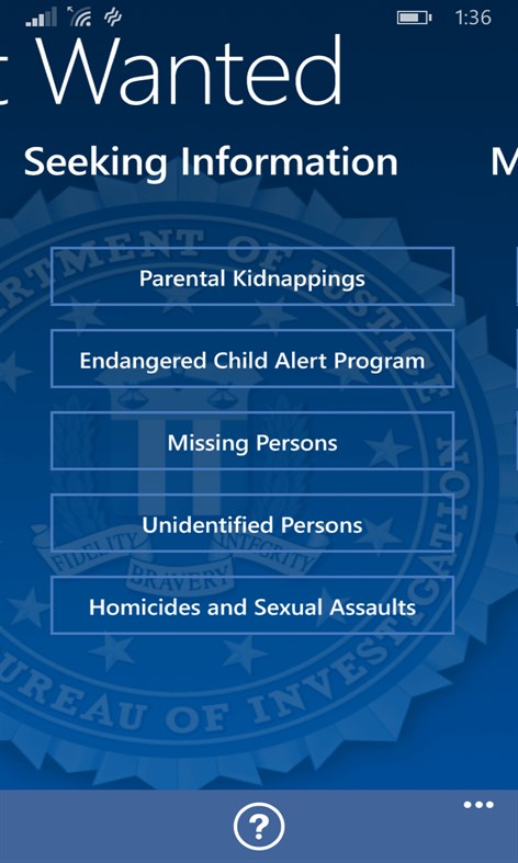 #2. FBI Most Wanted (Windows) By: ‪NICUSA LLC‬