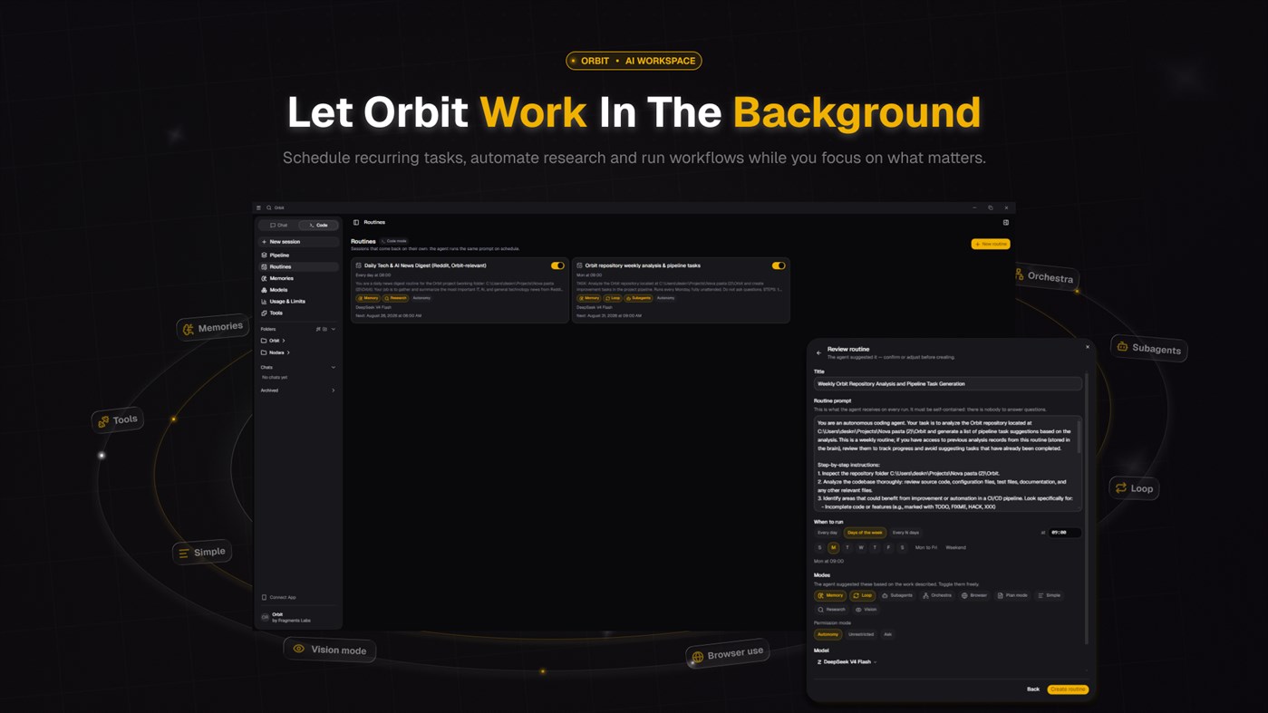 #5. Orbit Code (Windows) Με: Fragments Labs
