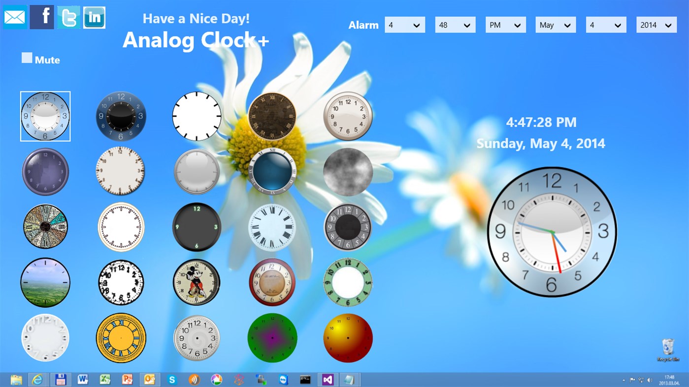 #6. Analog Clock+ (Windows) Podle: trenya