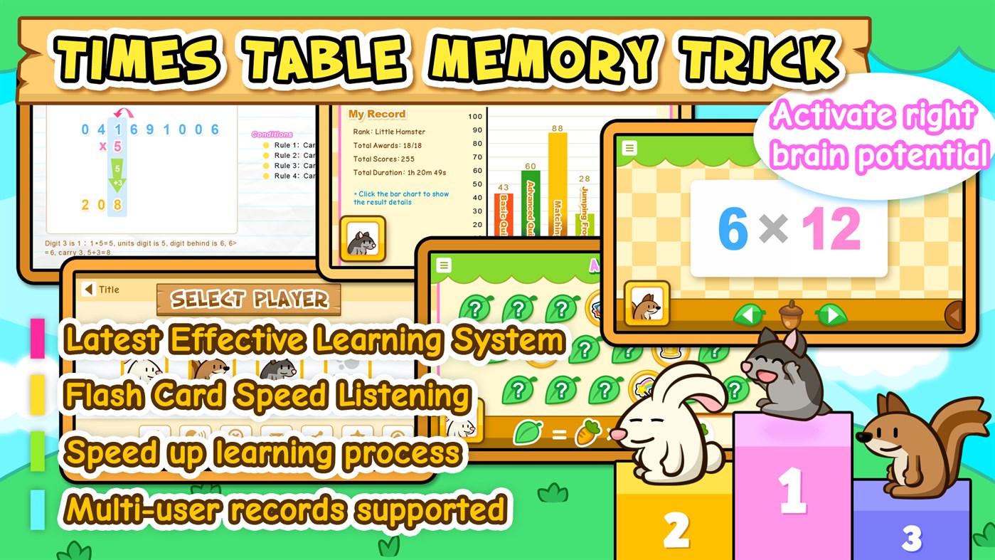 #2. HF Multiplication Trainer (Windows) 来自: Hamster Force Multimedia Ltd