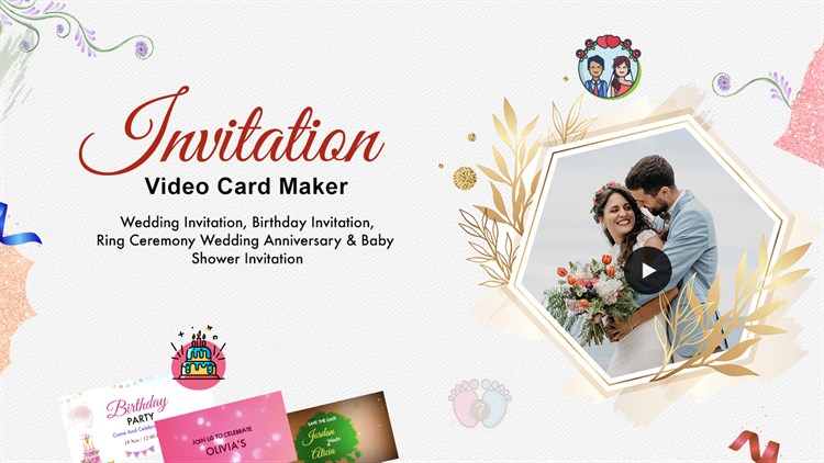 Invitation Maker, Card Design - Video Invitation - PC - (Windows)