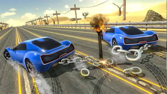Chained Cars 3D: Impossible Tracks Stunt Drive against Ramp PRO screenshot 5