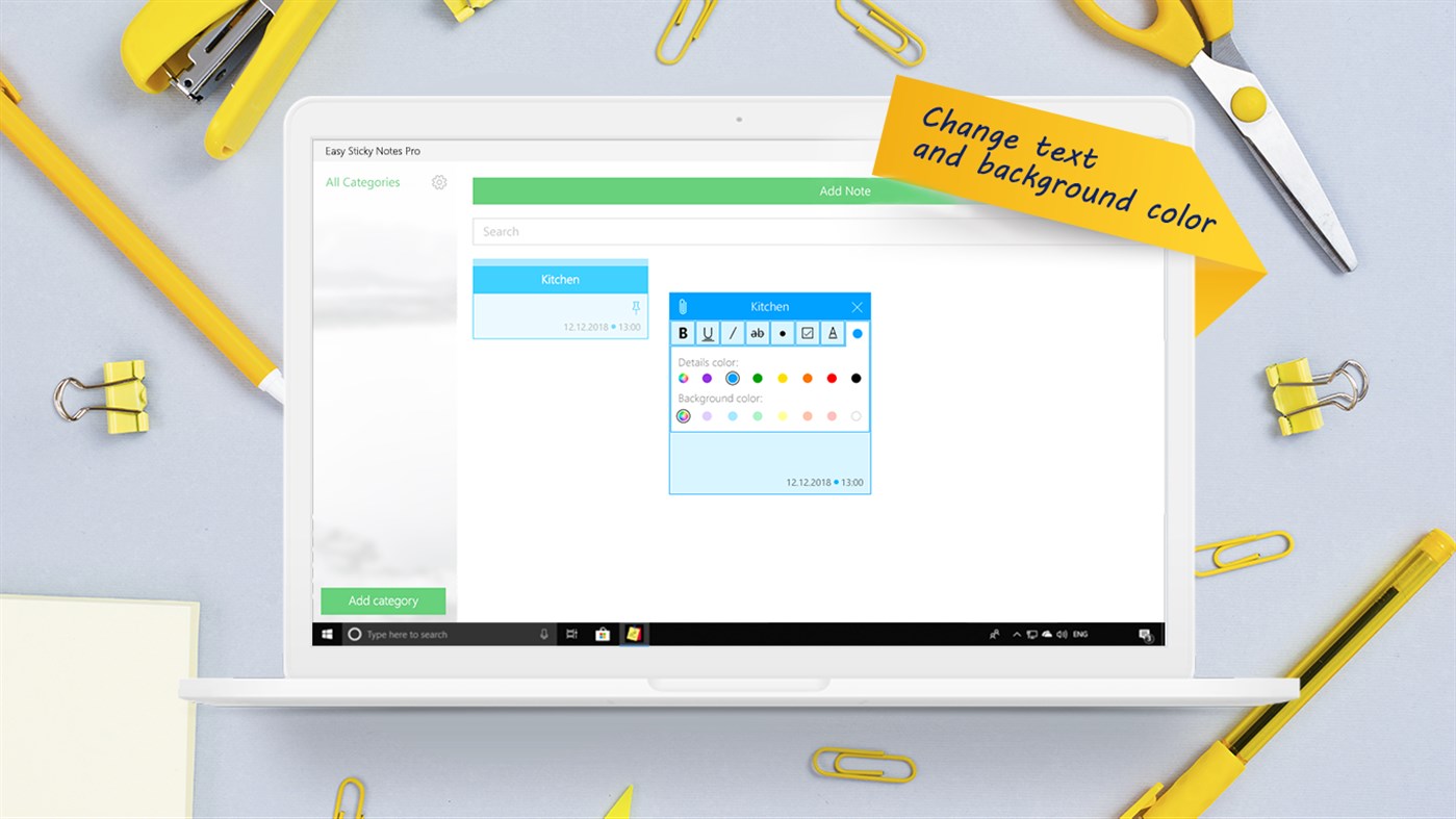 #4. Easy Sticky Notes Pro (Windows) 由: Yellow Elephant Productions