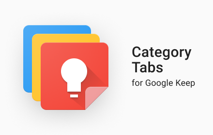 Category Tabs for Google Keep™ small promo image