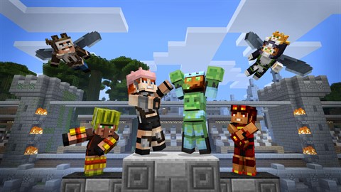 Pack de aspectos de héroes de minijuegos de Minecraft