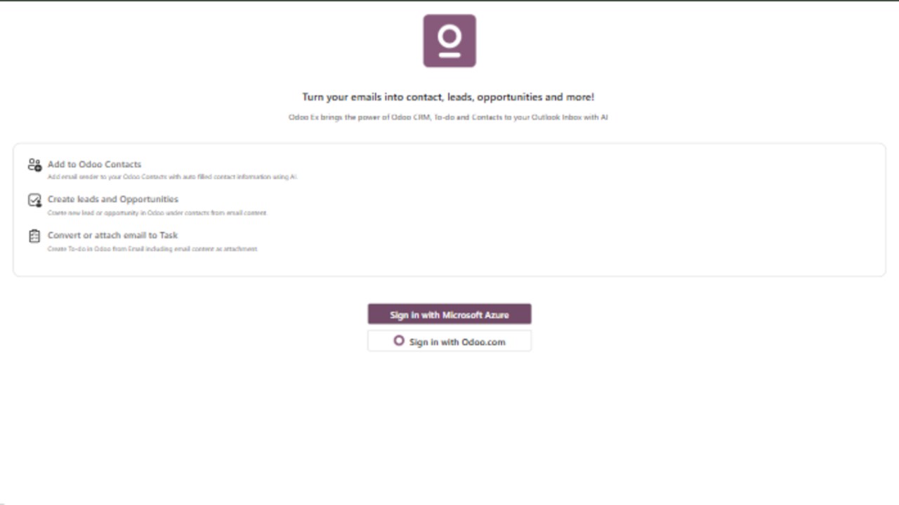 Snapshot 1 of Odoo Ex