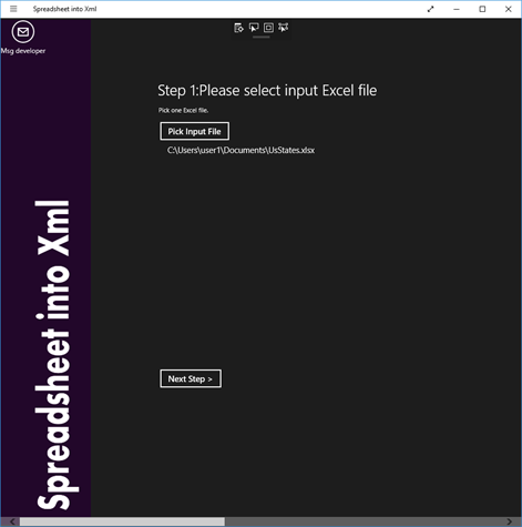 Spreadsheet into Xml Screenshots 1