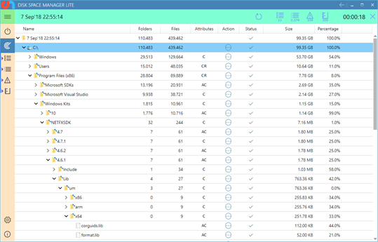 Disk Space Manager LITE screenshot 2