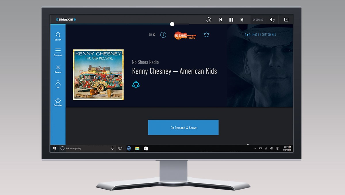 SiriusXM for Windows 10
