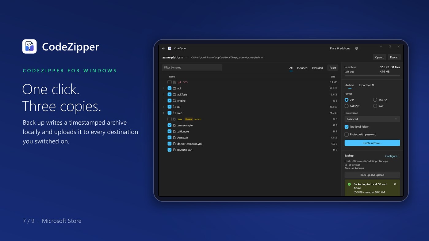#7. CodeZipper (Windows) Av: Technocrux