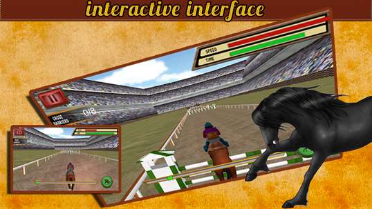 Black Horse Jumping Racing 3D screenshot 3