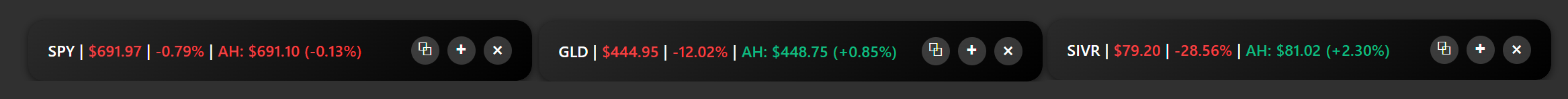 Market Ticker screenshot