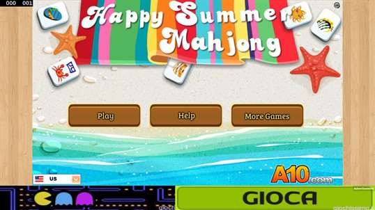 Happy Summer Mahjong W8 screenshot 1