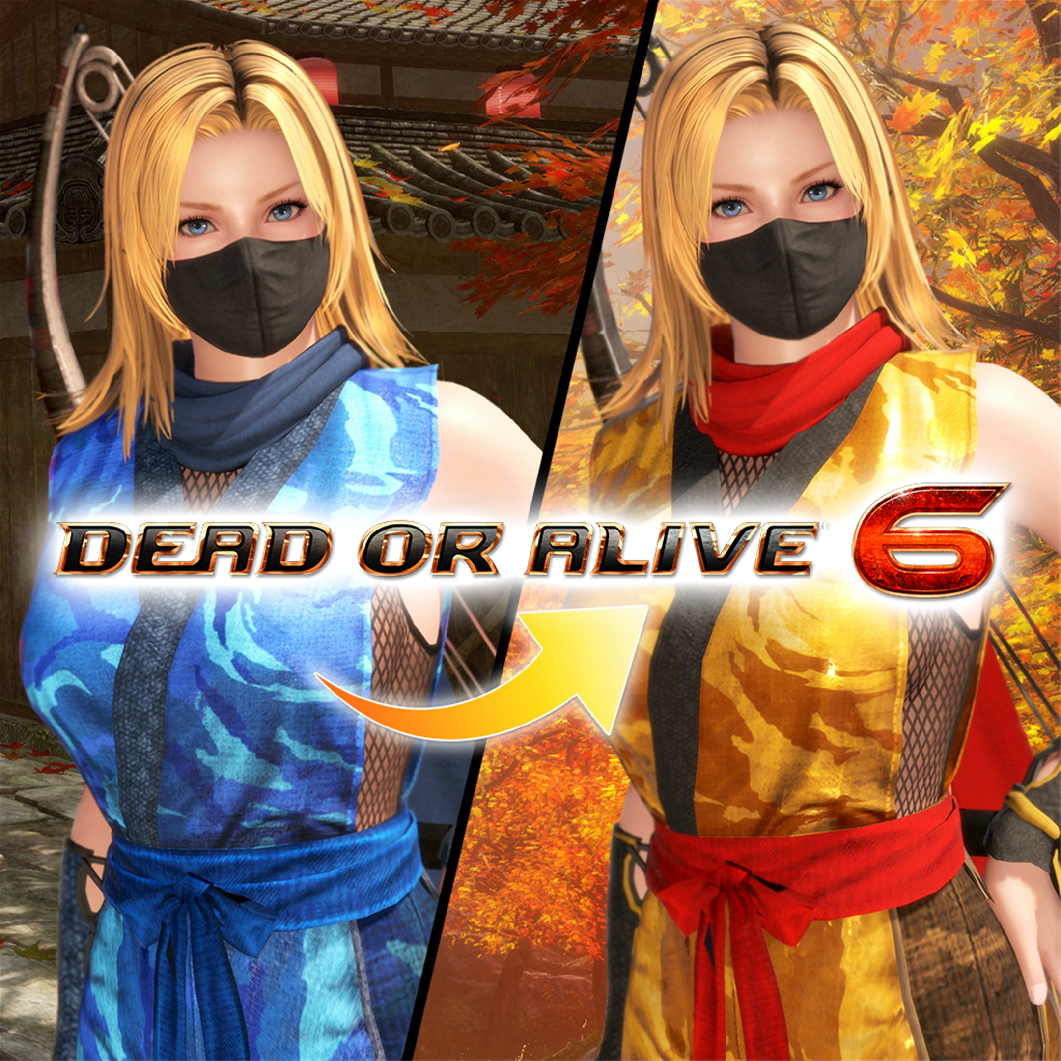 DOA6: Wandelbares Ninja-Kostüm - Tina