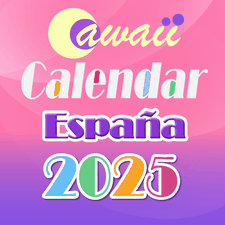 España 2025 Cawaii Calendario Libre!