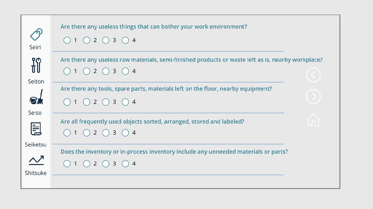 Snapshot 3 of Quick Lean Audit 5S
