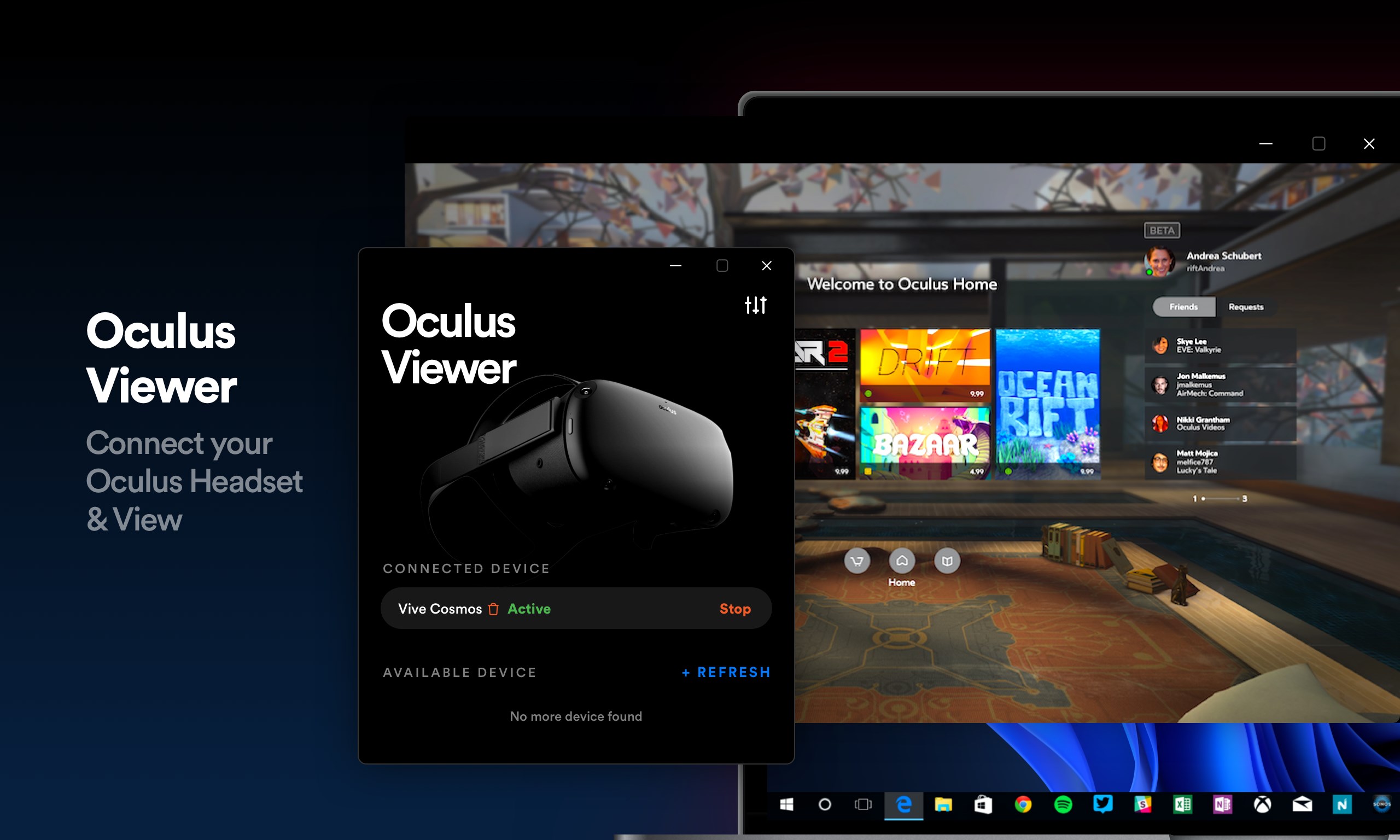 Окулус через пк. Oculus Windows. Oculus окно.