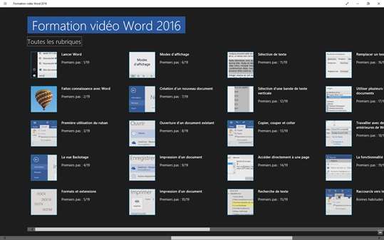 Formation vidéo Word ® 2016 screenshot 4