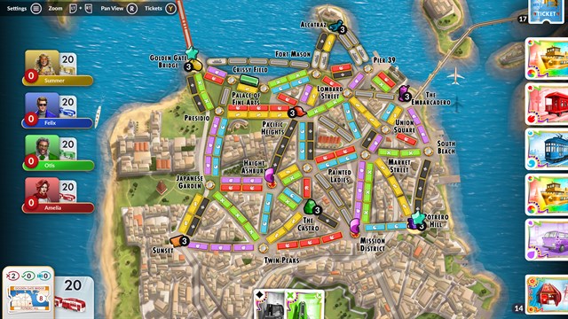 Ticket to Ride: San Francisco City Expansion screenshot 1
