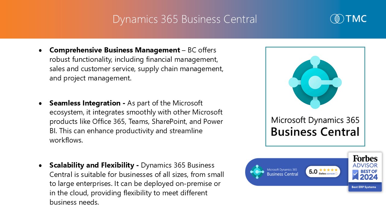 Snapshot 4 of Dynamics 365 Business Central Implementation