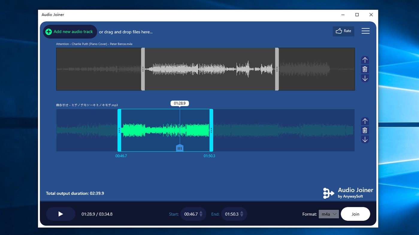 #2. Audio Joiner (Windows) De: AnywaySoft, Inc.