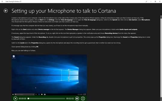 Video Training for Windows ® 10 screenshot 3