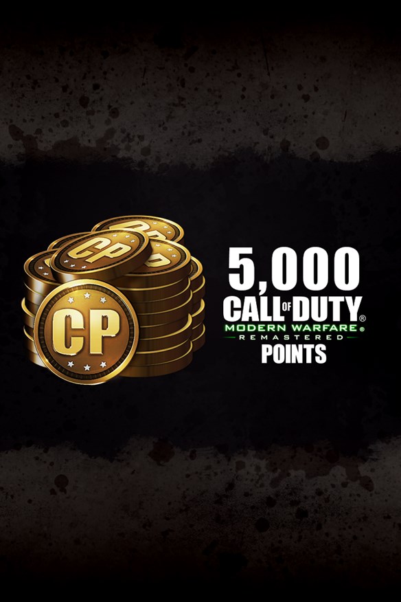 5,000 Call of Duty: Modern Warfare Remastered Points Xbox Series X|S and Xbox One cover art