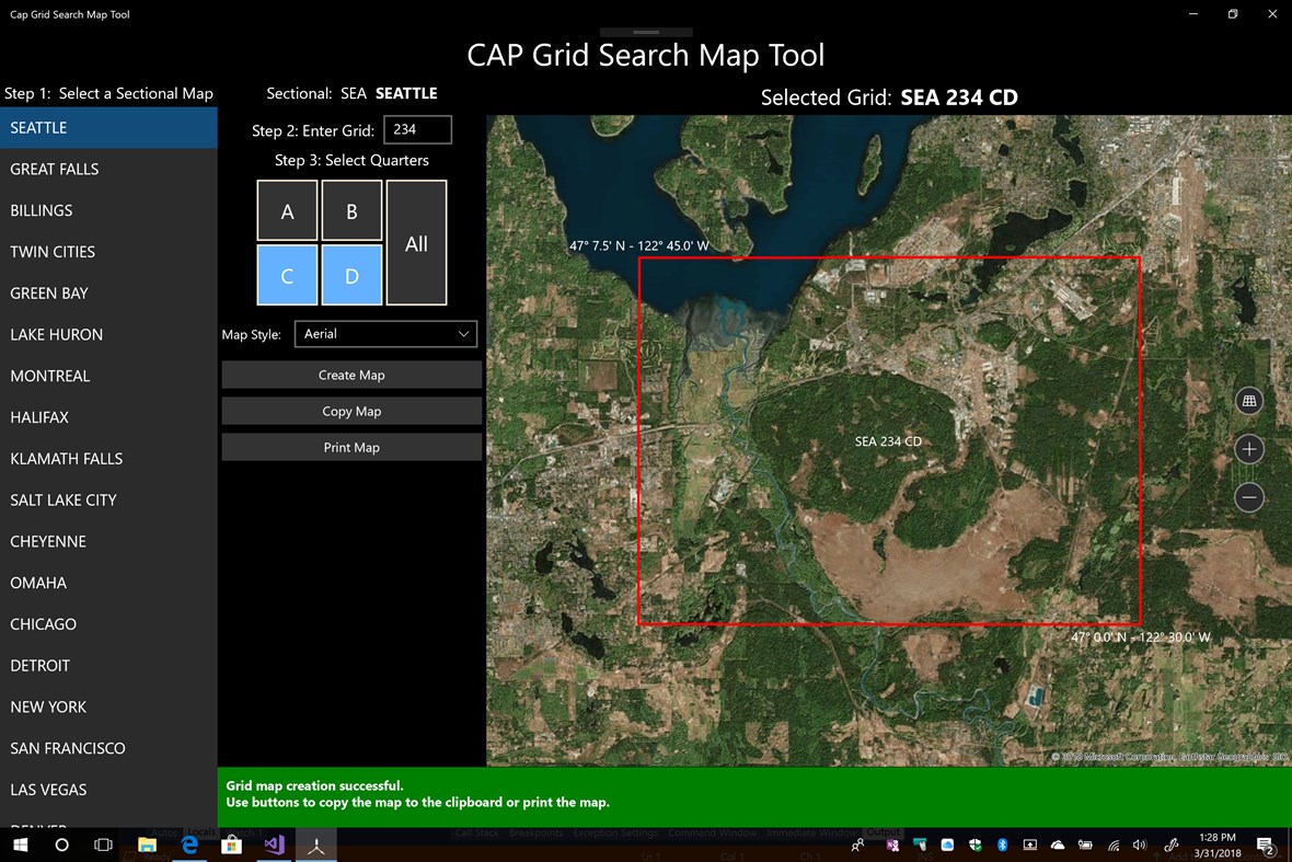 #3. CAP Grid Search Map Tool (Windows) Podle: CapFlight