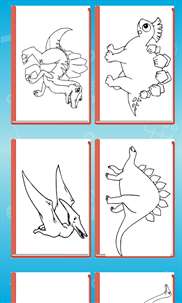 Jurassic Dinosaurs Coloring Book screenshot 2