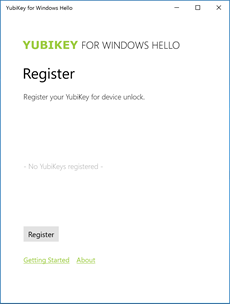YubiKey for Windows Hello screenshot 1