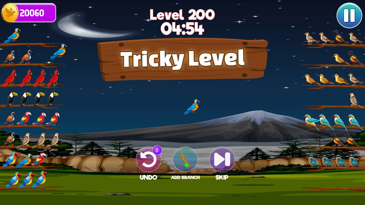 #5. Bird Sort Color Puzzle Game (Windows) Przez: Margala Games