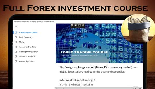 Forex trading course - currency exchange investor guide screenshot 1