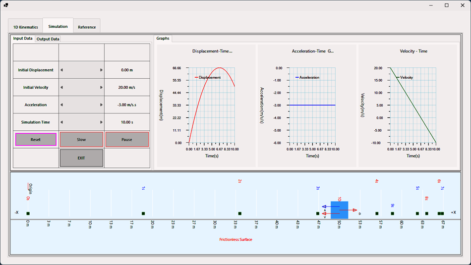1-D Kinematics Simulator (Windows) 由: Joy Stephen