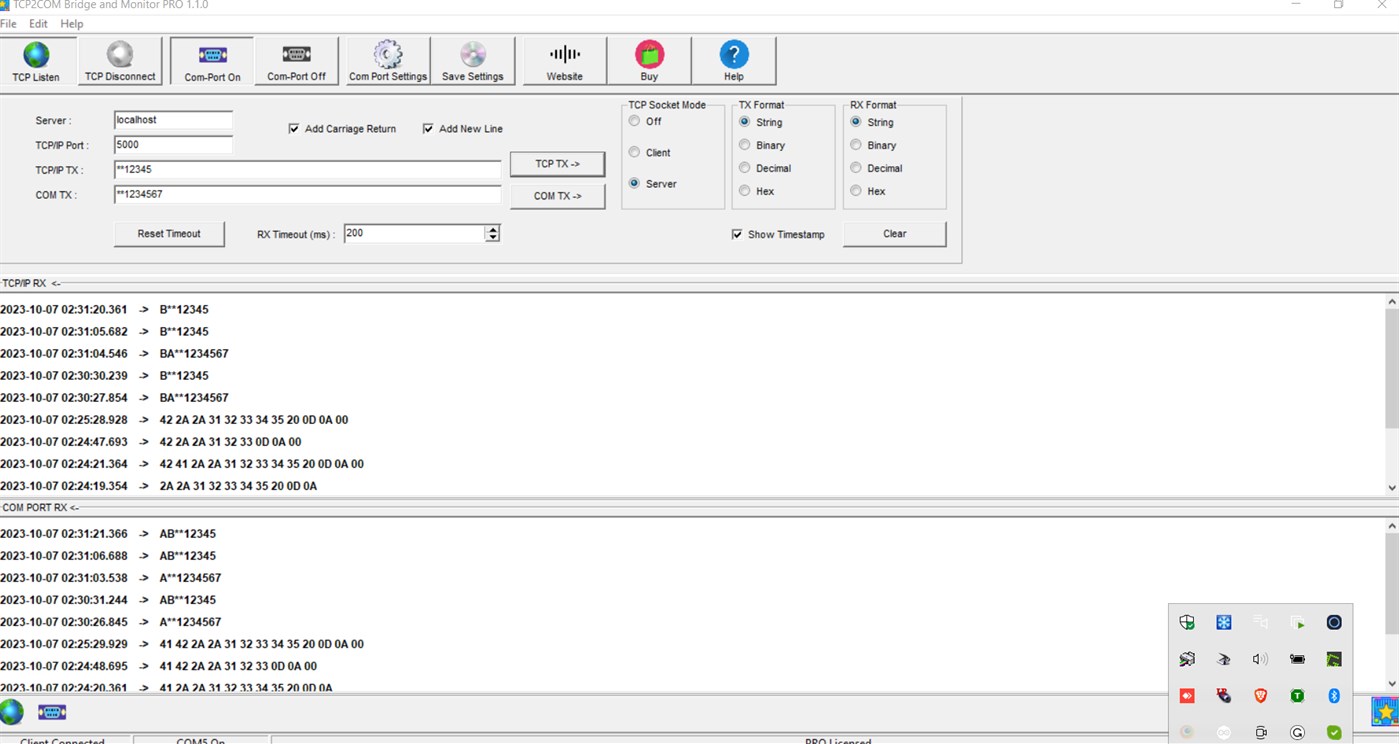 #3. TCP2COM Bridge & Monitor PRO (Windows) 来自: Audiosdroid
