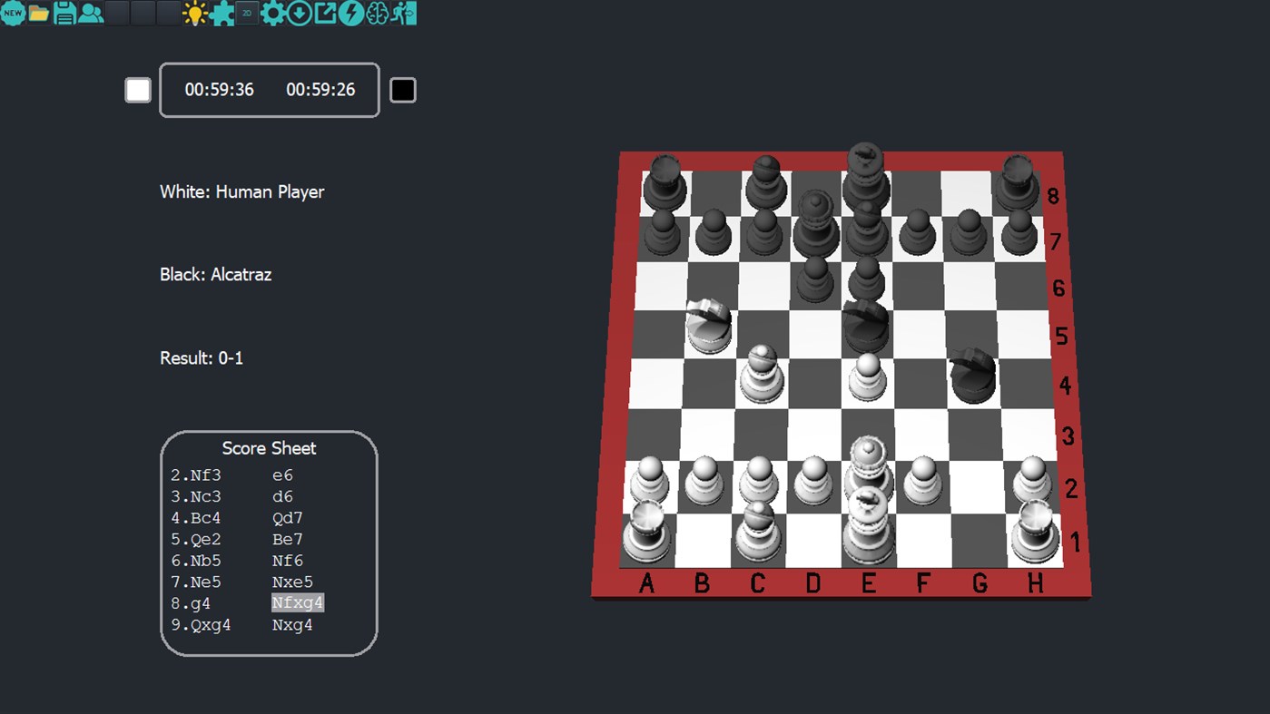 #1. Alcatraz Chess (Windows) 由: Jacobus Opperman