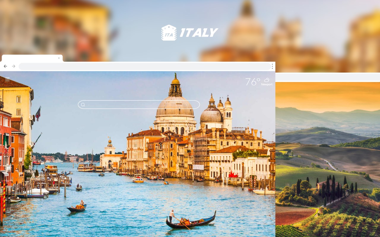 Italy HD Wallpaper New Tab theme