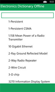 Electronics Dictionary Offline screenshot 1