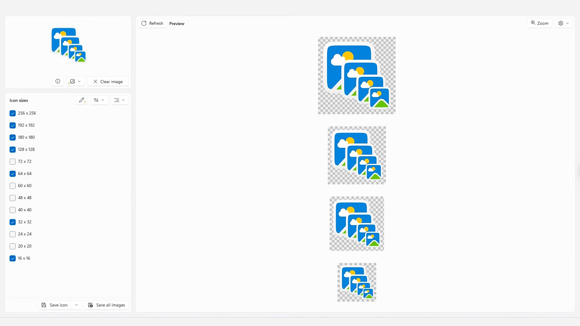 Simple Icon File Maker screenshot