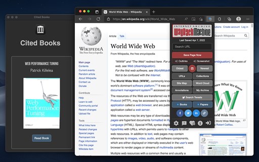 Wayback Machine Extension – Official Web Archive Tool