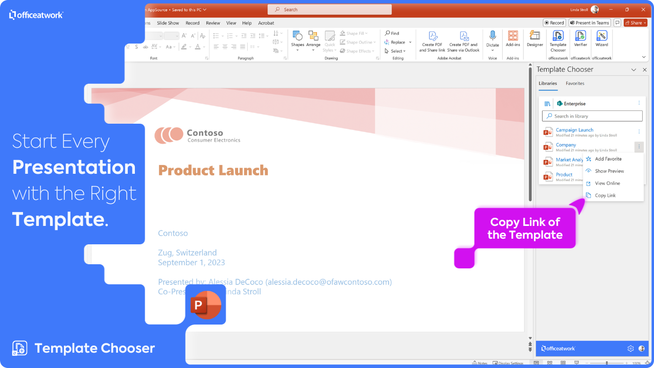 Snapshot 5 of officeatwork | Template Chooser User Subscription