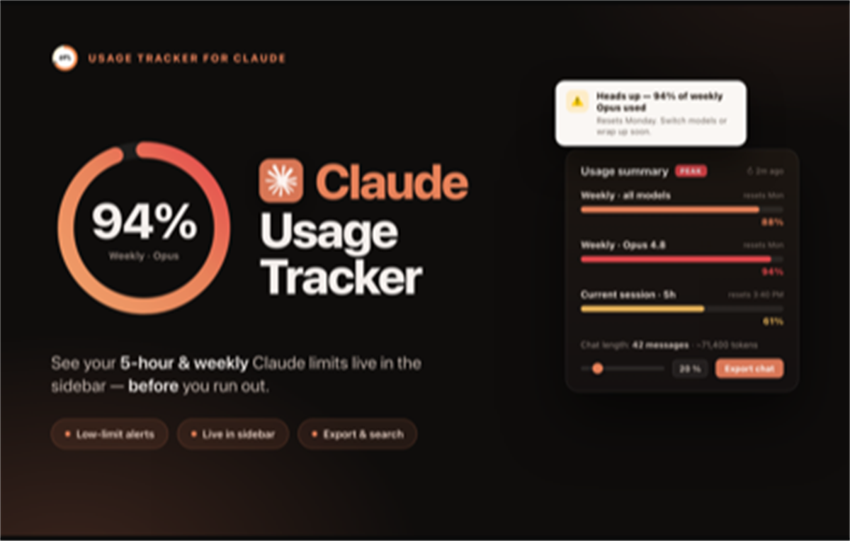 Claude Usage Tracker — Chat Export
